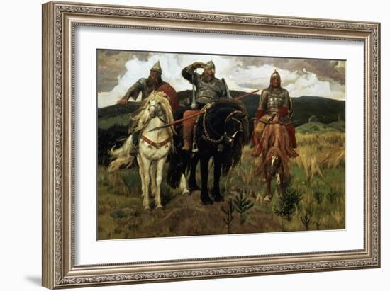 Epic Heroes-Victor Mikhailovich Vasnetsov-Framed Giclee Print