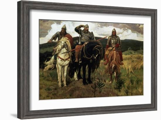 Epic Heroes-Victor Mikhailovich Vasnetsov-Framed Giclee Print