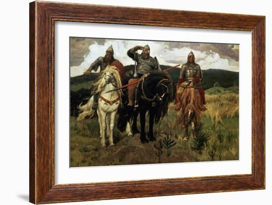 Epic Heroes-Victor Mikhailovich Vasnetsov-Framed Giclee Print