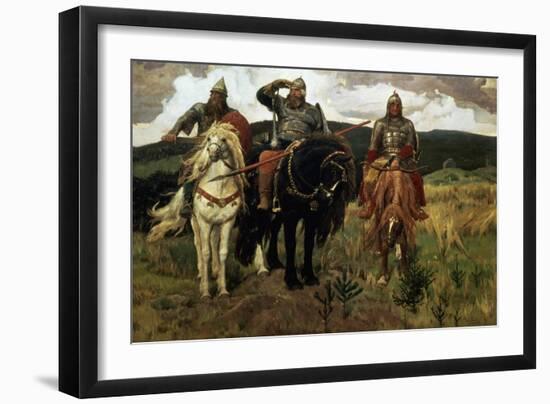 Epic Heroes-Victor Mikhailovich Vasnetsov-Framed Giclee Print