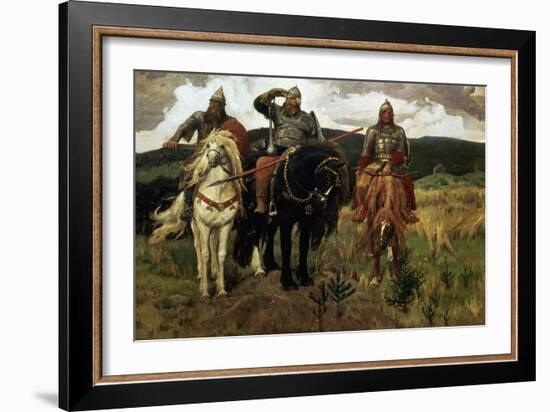 Epic Heroes-Victor Mikhailovich Vasnetsov-Framed Giclee Print