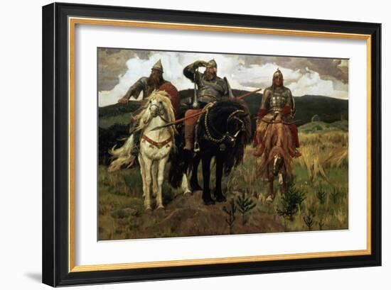 Epic Heroes-Victor Mikhailovich Vasnetsov-Framed Giclee Print