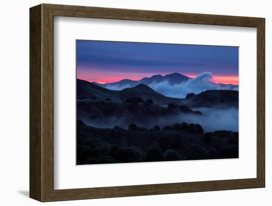 Epic Morning Fog at Sunrise East Bay Hills Mount Diablo Oakland-Vincent James-Framed Photographic Print