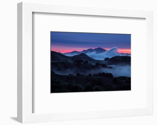 Epic Morning Fog at Sunrise East Bay Hills Mount Diablo Oakland-Vincent James-Framed Photographic Print