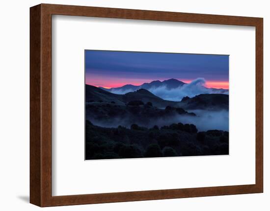 Epic Morning Fog at Sunrise East Bay Hills Mount Diablo Oakland-Vincent James-Framed Photographic Print