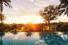 Beautiful Luxury Home with Swimming Pool at Sunset-EpicStockMedia-Photographic Print