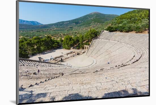 Epidaurus, Argolis, Peloponnese, Greece. The 14th century BC, 4,000 seat theatre, designed by Po...-null-Mounted Photographic Print