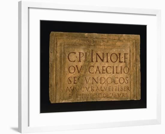 Epigraph of Pliny the Younger-null-Framed Giclee Print