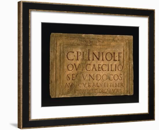 Epigraph of Pliny the Younger-null-Framed Giclee Print