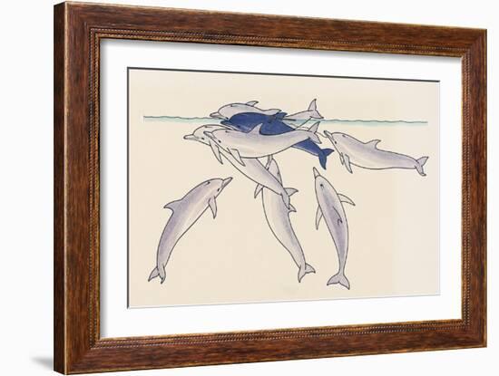 Epimeletic (Care-Soliciting) Behavior in Dolphins, Delphinidae-null-Framed Giclee Print