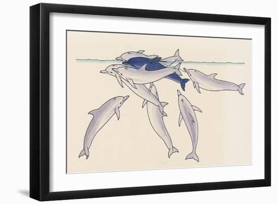 Epimeletic (Care-Soliciting) Behavior in Dolphins, Delphinidae-null-Framed Giclee Print