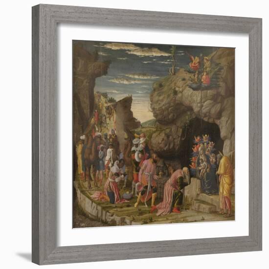 Epiphany (Trittico Degli Uffizi (Uffizi Tryptic), Central Panel), Ca 1463-1464-Andrea Mantegna-Framed Giclee Print