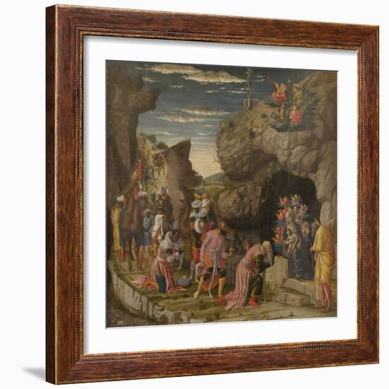 Epiphany (Trittico Degli Uffizi (Uffizi Tryptic), Central Panel), Ca 1463-1464-Andrea Mantegna-Framed Giclee Print