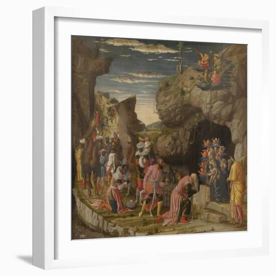 Epiphany (Trittico Degli Uffizi (Uffizi Tryptic), Central Panel), Ca 1463-1464-Andrea Mantegna-Framed Giclee Print