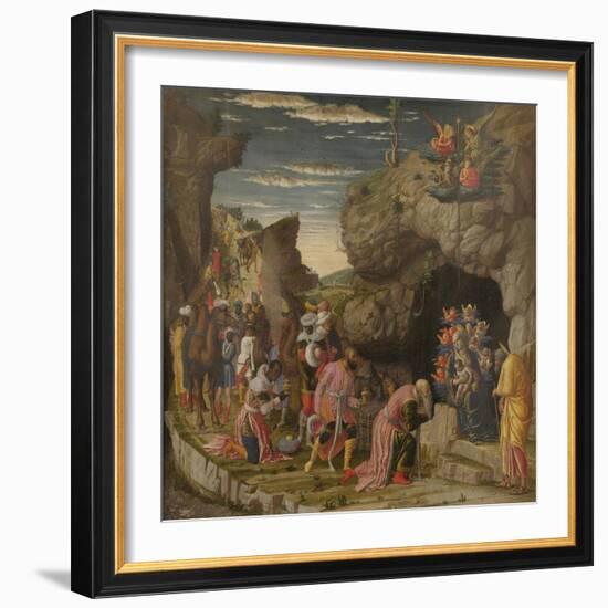 Epiphany (Trittico Degli Uffizi (Uffizi Tryptic), Central Panel), Ca 1463-1464-Andrea Mantegna-Framed Giclee Print