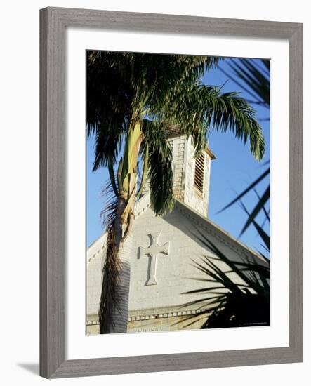 Episcopal (Anglican) Church, Dating from 1855, Gustavia, St. Barthelemy-Ken Gillham-Framed Photographic Print