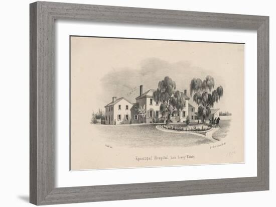 Episcopal Hospital, 1856-Francis Schell-Framed Giclee Print