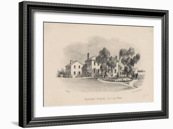 Episcopal Hospital, 1856-Francis Schell-Framed Giclee Print