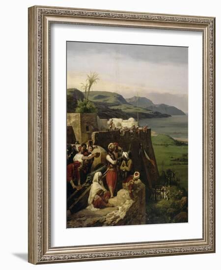 Episode de la conquête de l'Algérie en 1832- Prise de Bône, 21 mars 1832-Horace Vernet-Framed Giclee Print