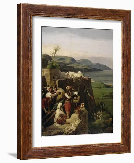 Episode de la conquête de l'Algérie en 1832- Prise de Bône, 21 mars 1832-Horace Vernet-Framed Giclee Print