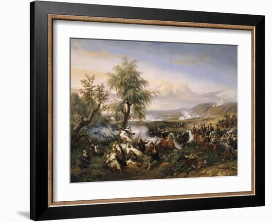 Episode de la conquête de l'Algérie en 1835-Horace Vernet-Framed Giclee Print