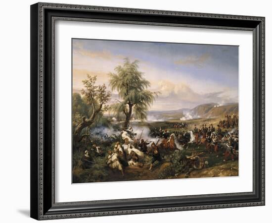 Episode de la conquête de l'Algérie en 1835-Horace Vernet-Framed Giclee Print