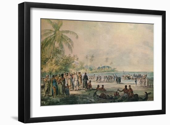 Episode in Captain Cooks Voyages, late 18th century-John Webber-Framed Giclee Print