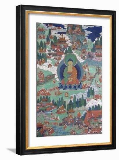 Episodes de la vie de Buddha Câkyamuni-null-Framed Giclee Print