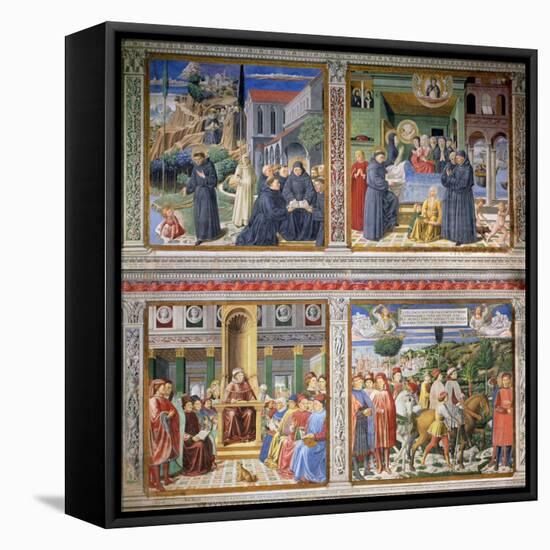 Episodes from the Life of St. Augustine, 1463-65-Benozzo di Lese di Sandro Gozzoli-Framed Premier Image Canvas