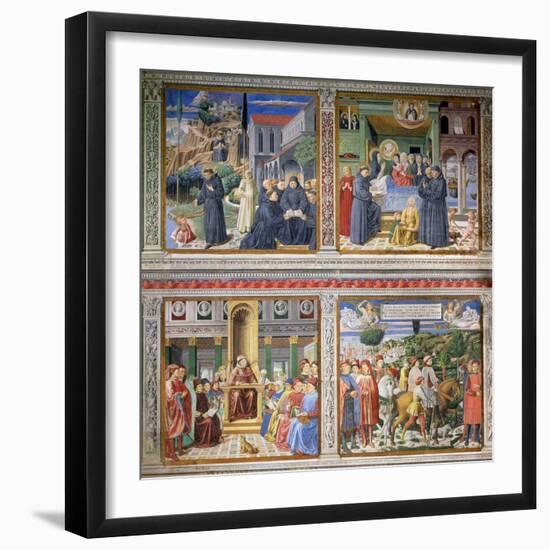 Episodes from the Life of St. Augustine, 1463-65-Benozzo di Lese di Sandro Gozzoli-Framed Giclee Print