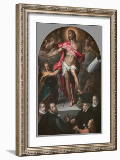 Epitaph of Goldsmith Nicolas Müller of Prague, 1593-Bartholomeus Spranger-Framed Giclee Print