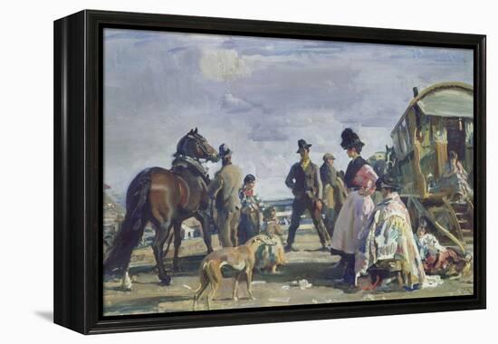 Epsom Downs - City and Suburban Day-Sir Alfred Munnings-Framed Premier Image Canvas