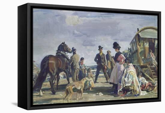 Epsom Downs - City and Suburban Day-Sir Alfred Munnings-Framed Premier Image Canvas