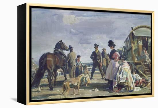 Epsom Downs - City and Suburban Day-Sir Alfred Munnings-Framed Premier Image Canvas