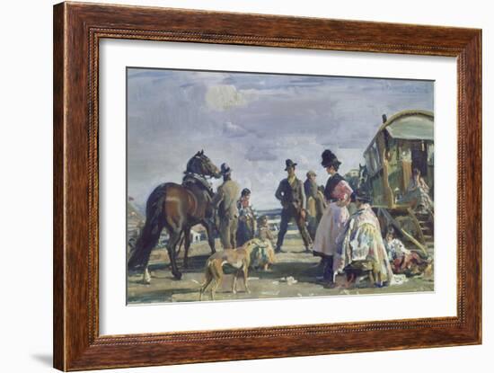 Epsom Downs - City and Suburban Day-Sir Alfred Munnings-Framed Giclee Print
