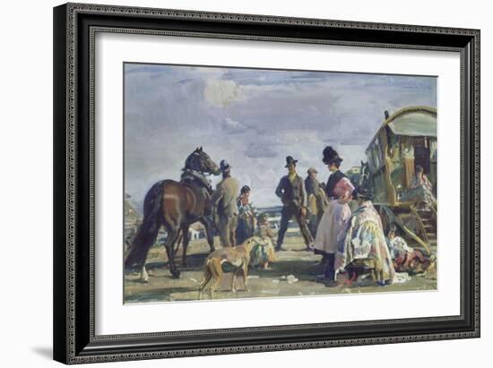 Epsom Downs - City and Suburban Day-Sir Alfred Munnings-Framed Giclee Print