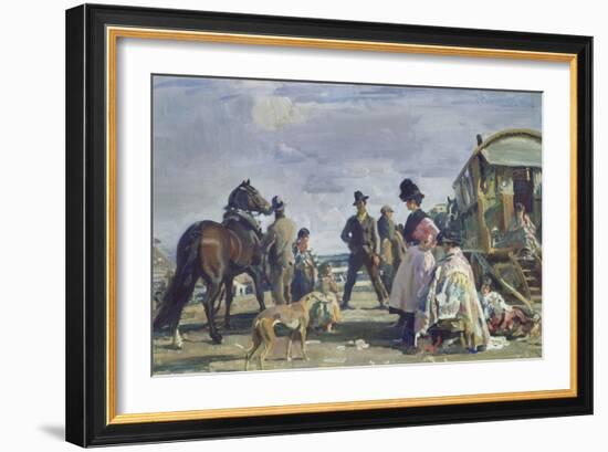 Epsom Downs - City and Suburban Day-Sir Alfred Munnings-Framed Giclee Print