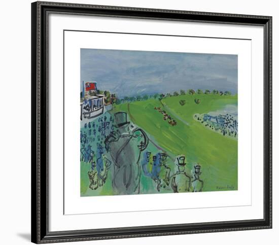 Epsom, La Course-Raoul Dufy-Framed Premium Giclee Print