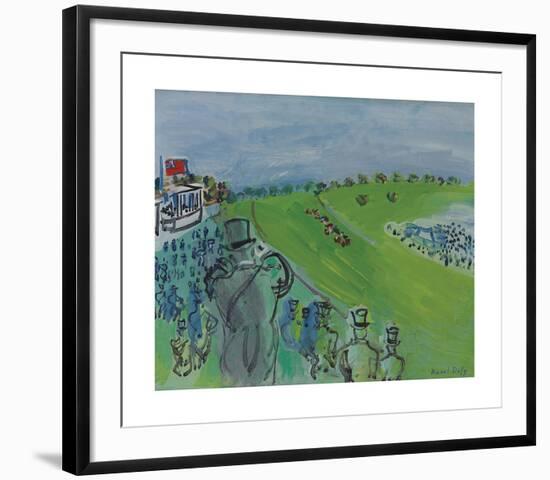 Epsom, La Course-Raoul Dufy-Framed Premium Giclee Print