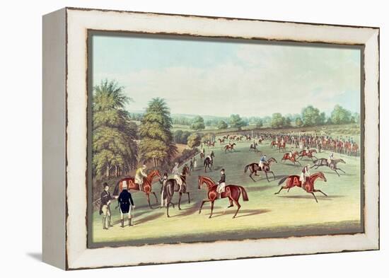 Epsom: Preparing to Start, 1830-James Pollard-Framed Premier Image Canvas