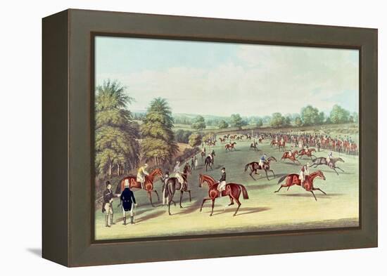 Epsom: Preparing to Start, 1830-James Pollard-Framed Premier Image Canvas