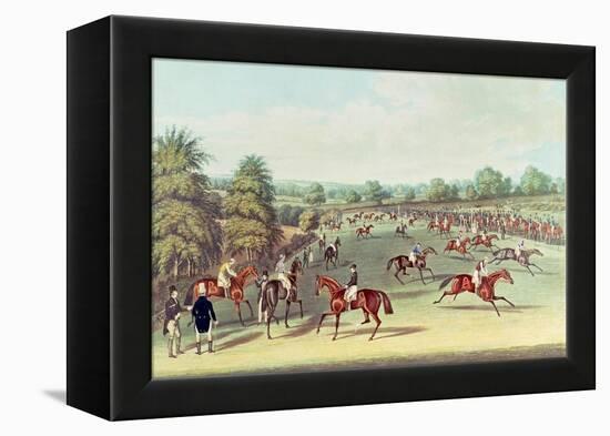 Epsom: Preparing to Start, 1830-James Pollard-Framed Premier Image Canvas