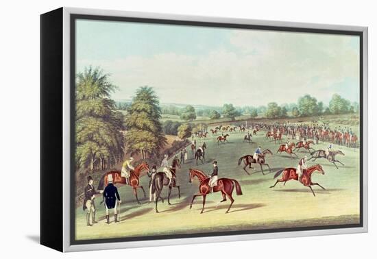 Epsom: Preparing to Start, 1830-James Pollard-Framed Premier Image Canvas