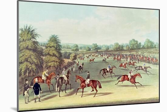 Epsom: Preparing to Start, 1830-James Pollard-Mounted Giclee Print
