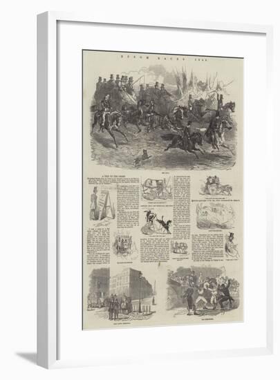 Epsom Races, 1849-Harrison William Weir-Framed Giclee Print