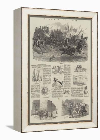 Epsom Races, 1849-Harrison William Weir-Framed Premier Image Canvas