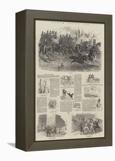 Epsom Races, 1849-Harrison William Weir-Framed Premier Image Canvas