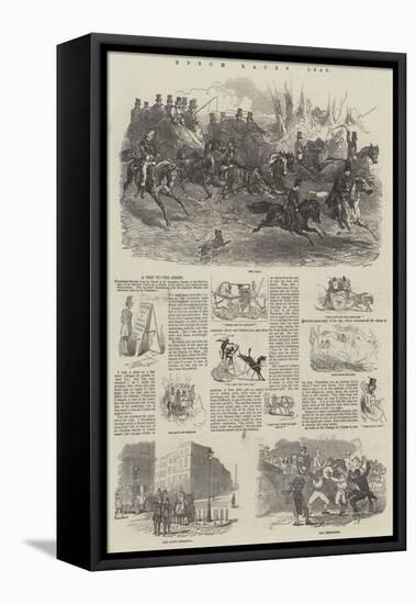 Epsom Races, 1849-Harrison William Weir-Framed Premier Image Canvas