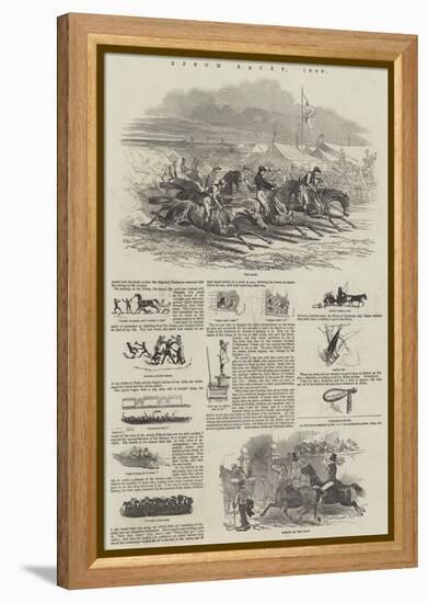 Epsom Races, 1849-Harrison William Weir-Framed Premier Image Canvas