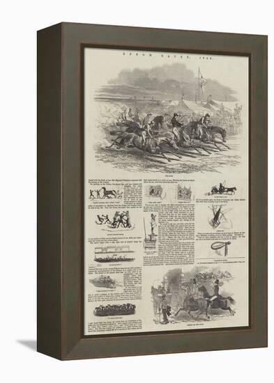 Epsom Races, 1849-Harrison William Weir-Framed Premier Image Canvas